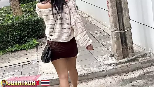 JohnTronX - I creampied her perfect Thai pussy in POV