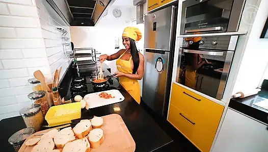 Hot Latinas Lesbians Cooking  - SFW