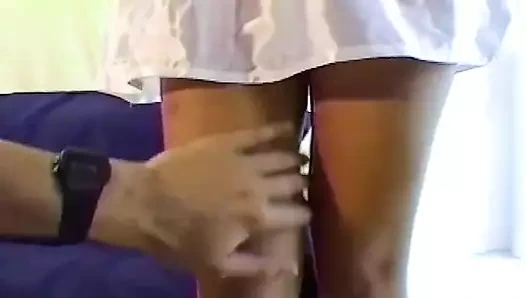 Sikişmeden önce hemşirenin göt deliğini ve amını yalıyor