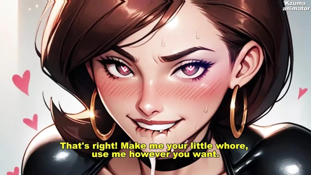 Elastik kadın mastürbasyonunu yönlendiriyor ve amında yarak istiyor - hentaijoi elle muamele