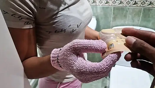 18 yaşındaki yeni hizmetçi Arjantinli Morocha amatör ağzına harika bir boşalmayı seviyor