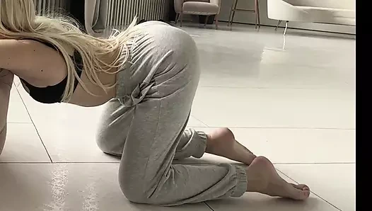 Dev kadın, tanrıça, fitness spor kızı