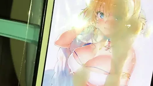 Bukkake jeanne d'arc'a büyük bir boşalma (azur lane)
