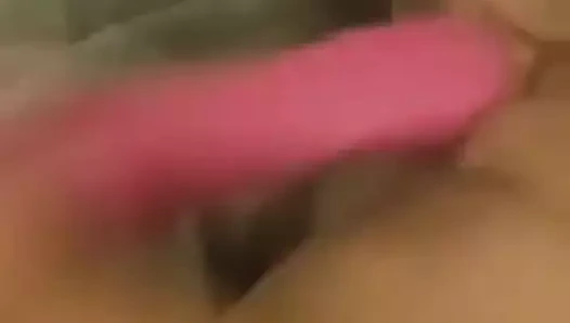 Kız arkadaş pembe dildo