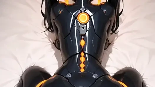 Hentai anime - robot kız gerçek bir kadın gibi