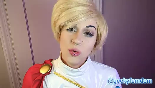 Powegirl'ün göğüsleri zihin kontrolleri simps