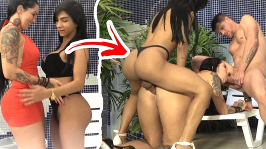 Yasmim Dorneless enfiando a naba no cu da Elisa Sanches