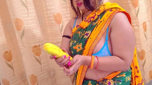 My Unsatisfied neighbor satisfied by big cucumber.