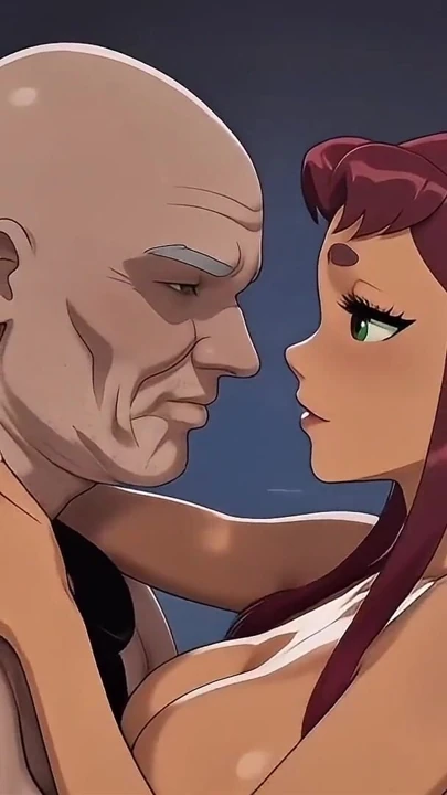 Starfire ve yaşlı adam bir şeyler yapıyor (yapay zeka sapık video) | Klip 2