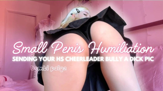 Zorbana bir yarak gönderiyorum sph küçük penis aşağılaması bambi paige