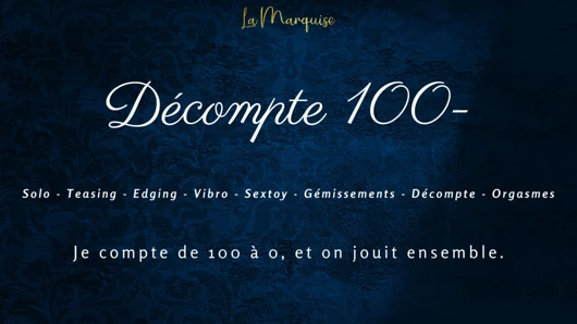 [Fransız ses pornosu] Vibratöre uzanıyorum ve geri sayım