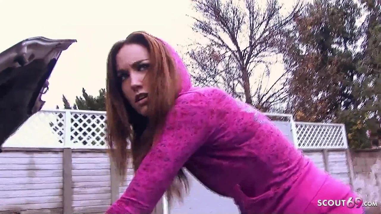 Freckled Redhead Ginger Girl with slim Body Pick Up and talk to First BBC Interracial Fuck