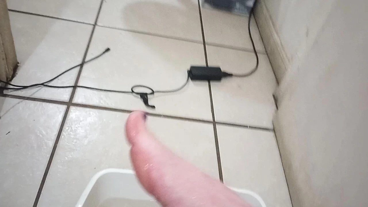 Soaking my little feet