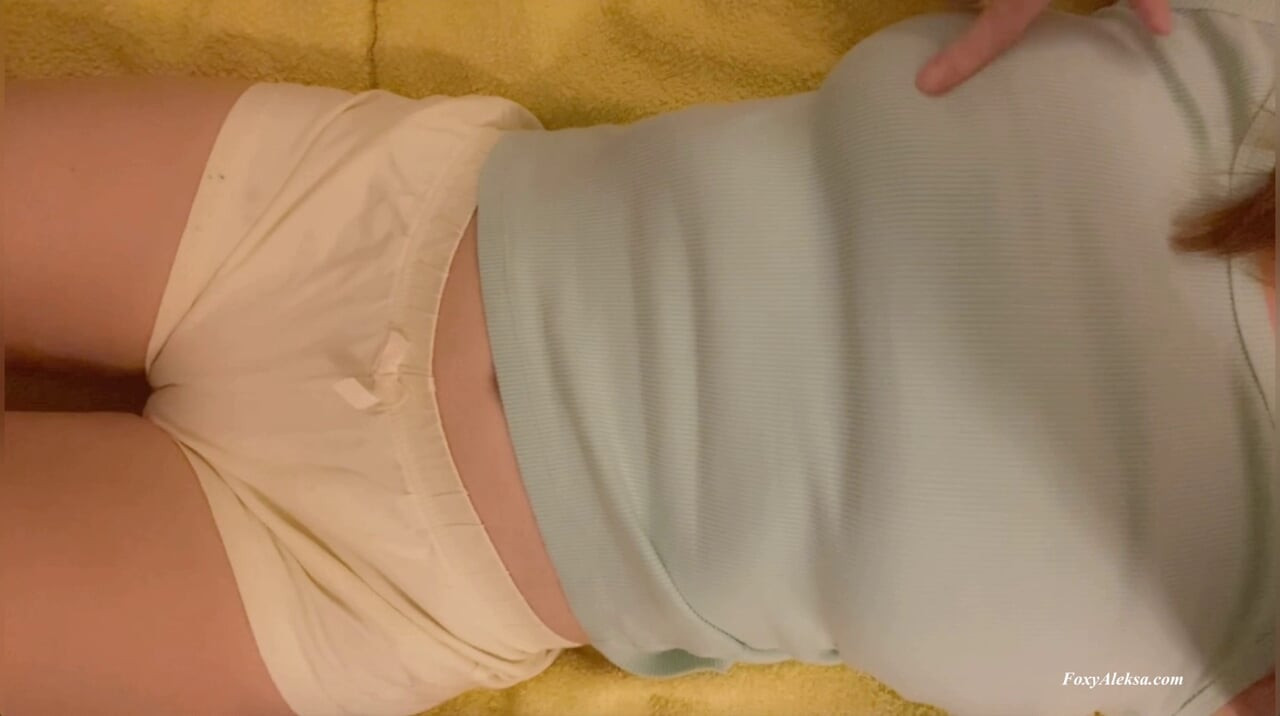 Petite  under short shorts. look what I do when no one is watching. I want a cool  for the night