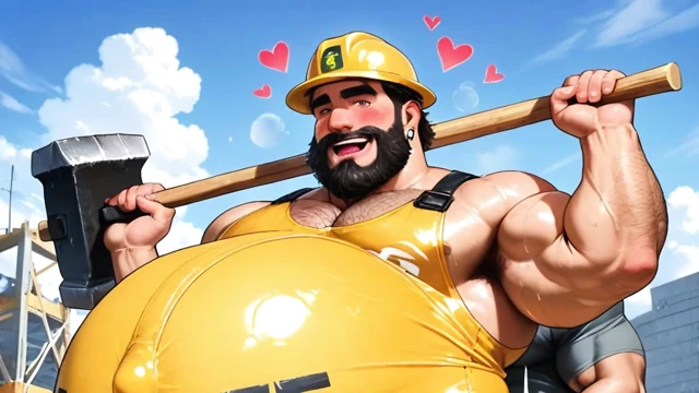 Ftm tombul, bir çalışan, inşaat hentai porno animasyonu sırasında amına bir yarak alıyor
