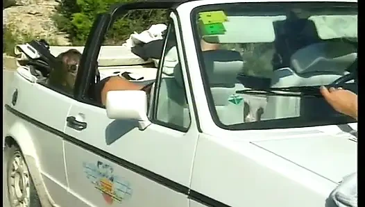 Yolda anal grup seks