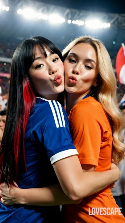 Japonya vs Hollandalı kız tuvaletten sonra kızla seks yapıyor (ai)