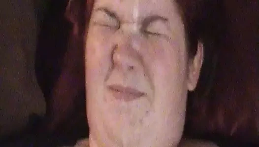 Sevimli bbw seviyor seks, nefret ediyor yüz