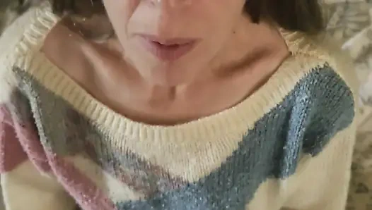 Kocasının Yarağı Ve Taşakları Ile Goode Girl Naylon Oyun