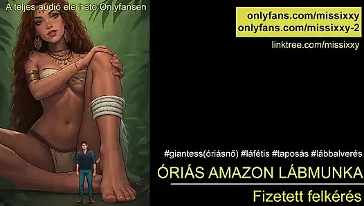 Dev kadın amazon ayak işi - dev kadın sesi