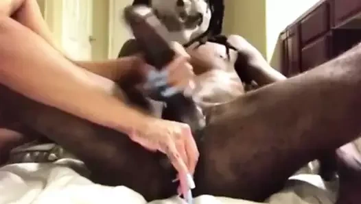5 yıldızlı bbc korkunç maske handjob