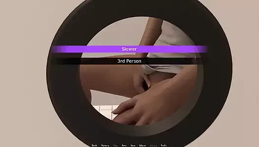 Duvar deliğinden hikayeler: tuvaletten azgın kız - bölüm 1