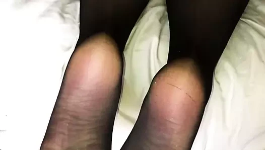 Seksi naylon ayaklar