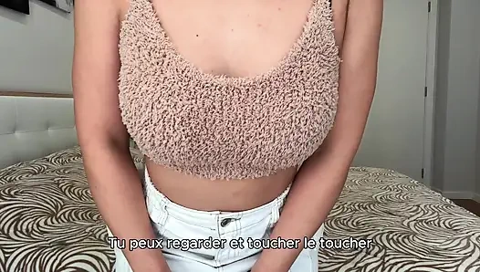 31 talimatı - tüylü üst ve eteğimle seni azdırırken mastürbasyon yapıyorum