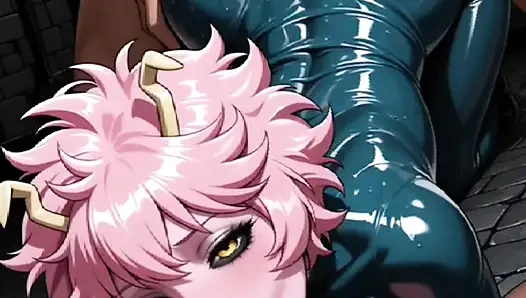 Hentai anime - komşu götünü nasıl hareket ettireceklerini çok iyi biliyor