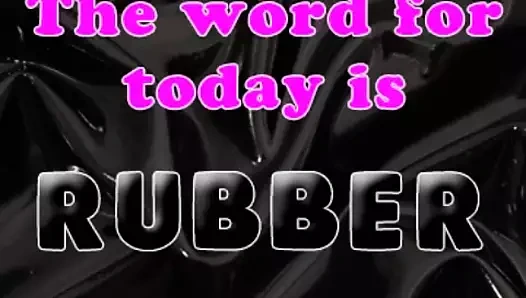 Bugünün sözü kauçuk
