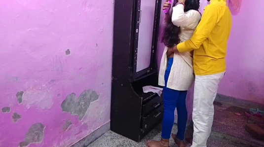 Seeing the landlord's daughter alone, I fucked her hard, viral xxx video