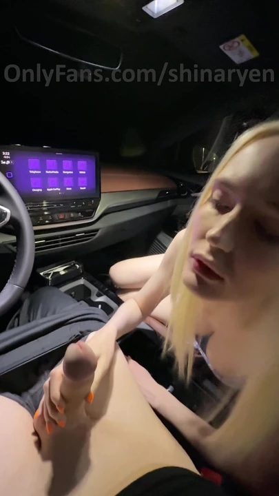 Незабываемый момент из "Трахнул грудастую сексуальную блондинку в машине и кончил на ее лицо"