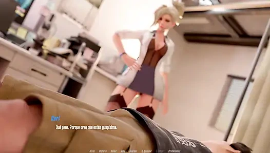 Overwatch xxx - overwatch'tan pembe kadının amını sikiyor - mercy'nin rotası