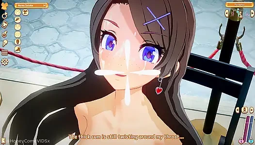 Honeycome - momo hikayesi bölüm 1 - özel karakter - ilk buluşma ve oral - sansürsüz