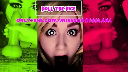 Çevrimiçi oyun benimle zarları atarak dildonuzu em