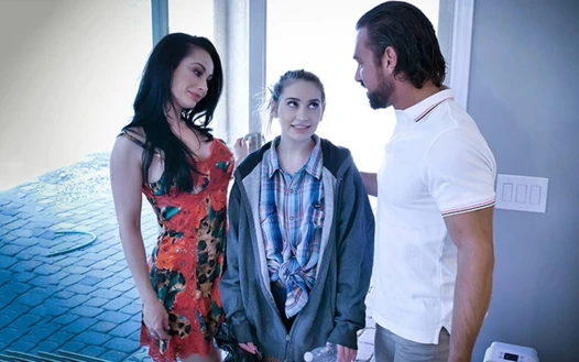 Eavesdropping Sera Ryder Caught Red-handed and Made to Submit to Her Foster Parents