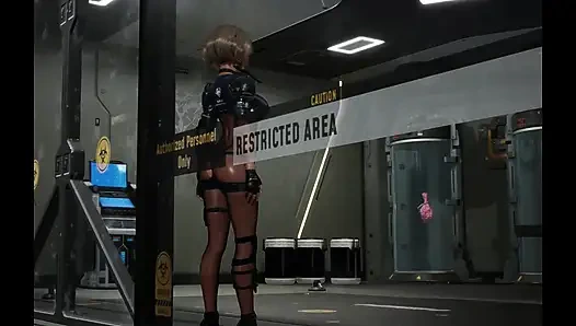 Sevimli 3 boyutlu büyük memeli gençler uzay gemisinde lezbo eğlencesi ve çoklu orgazm yaşıyor