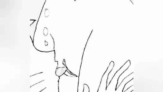 Onu lezzetli ve sıkı amına iki parmak koydum