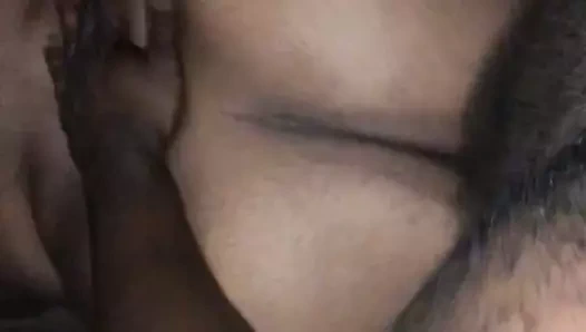 Siyah iri güzel kadın şişman bir göt