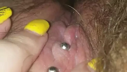 güzel pembe KEDİ ve klitoris yüzük oyun evie erotik