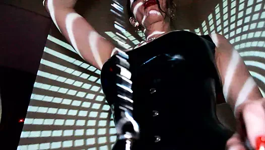 Seksi fetiş dominatrix metres eva olduğunu bir büyük göt lateks milf femdom solo bdsm kink tanrıça
