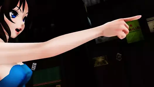 Mmd seksi bebek altında etek görünümleri arasında tatlı göt &amp; kedi gv00164