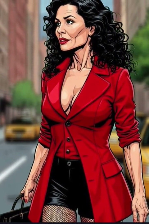 Azgın kaltak takside cinsel zevk dozu alıyor. Cartoon Comic