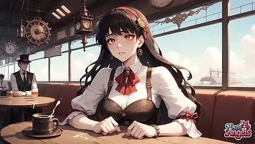 Kremsi steampunk baştan çıkarma: hizmetçinin krem şanti patlaması