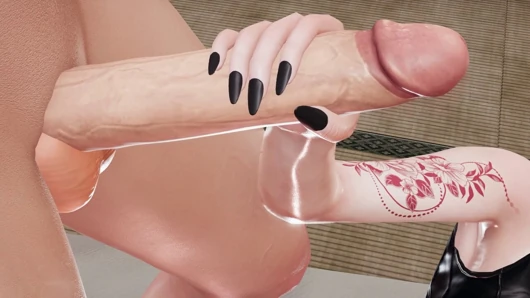 Konatsu 3d animasyon - elle muamele servisi, özensiz gırtlağına kadar alma, sansürsüz hentai'de amına boşalma