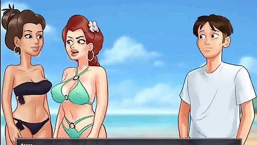 Yaz mevsimi efsanesi: plajda üniversite göğüsleri yarışması ep 204