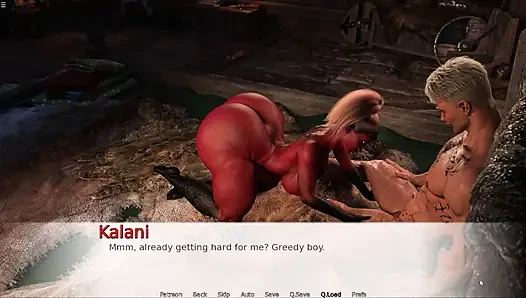 BBW Red Skin Evil Girl Riding Monster Cock And Giving Deepthroat Blowjob