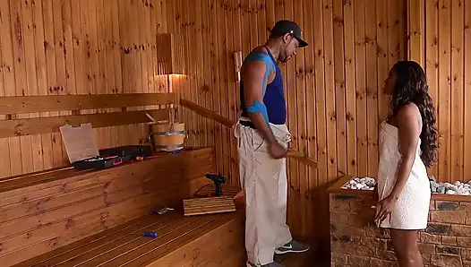 Zenci Sauna Baştan Çıkarma Vahşi Sakso Ve Amcık Sikişi