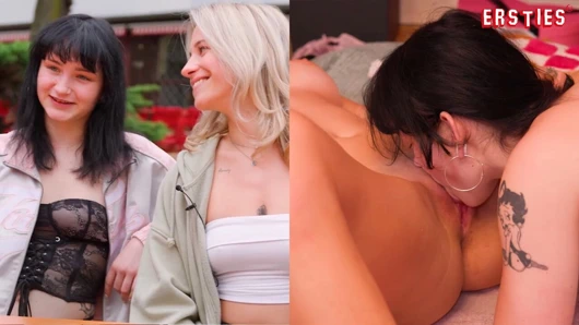 Ersties - Samira ve Nina J birbirlerinin vücutlarını yalıyor