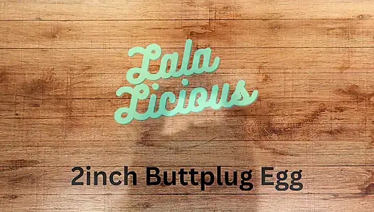 Lala Licious - 2 cm göt tıkacı yumurtası, delikler ve osuruklar